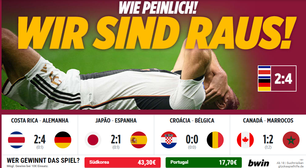 Jornais alemães repercutem eliminação da Alemanha da Copa: "Embaraçoso"