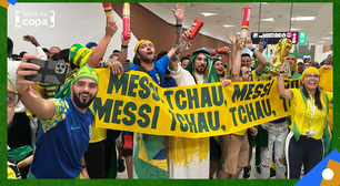 Com provocações a Messi e Argentina, torcida brasileira lota metrô antes de duelo contra Camarões