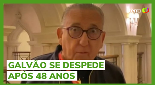 "Estou meio estranho", diz Galvão Bueno antes de narrar seu último jogo de Copa do Mundo