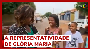 Web relembra Glória Maria com crianças negras brincando de jornalistas: "Representatividade"