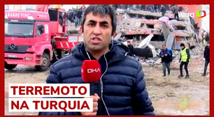 Repórter é surpreendido com terremoto em entrada ao vivo na Turquia