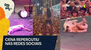 Cachorrinho caramelo vira estrela em show de Marina Sena no Recife (PE)