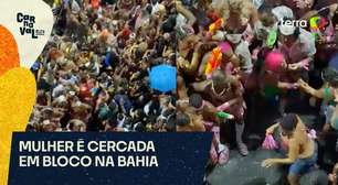 Mulher é cercada em bloco na Bahia e Guarda Civil intervém
