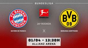 Bayern de Munique x Dormtund: onde assistir, horário e escalações do jogo pela Bundesliga
