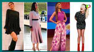 Da meia de Alckmin aos looks de famosas, poás dominam looks