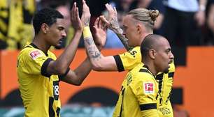 Haller brilha, Dortmund vence Augsburg, ultrapassa Bayern e se aproxima do título da Bundesliga