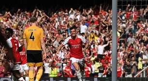 Com brilho de Xhaka e gol de Gabriel Jesus, Arsenal goleia Wolverhampton e encerra Premier League com vitória