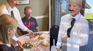 Irmãs montam restaurante de luxo em casa para celebrar o aniversário dos pais: "Mereciam"