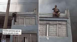 Homem escala prédio em chamas para resgatar 25 cachorros: "Já tem o seu lugar no céu"