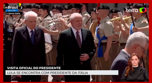 Lula é recebido com tapete vermelho por presidente da Itália antes de encontro com papa