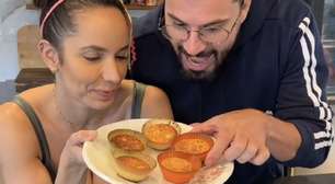 Festa junina saudável: Carol Borba prepara queijadinha fit