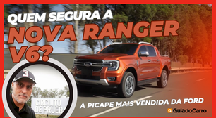 Nova Ranger V6 mostra que é boa no asfalto, na terra e na água