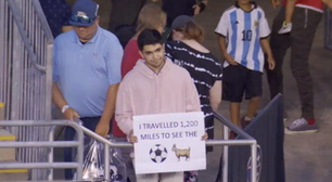 Torcedor vai aos EUA para ver Messi sem saber que jogador está na Argentina: 'Viajei 1931km'