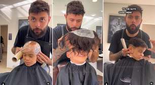 [VÍDEO] Estúdio dá prótese capilar a menino que sofreu queimadura na cabeça