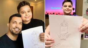 Garoto autista ignorado ao tentar vender desenhos recebe enxurrada de pedidos nas redes sociais