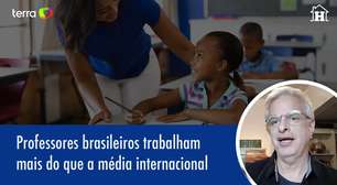Professores brasileiros trabalham mais que média internacional