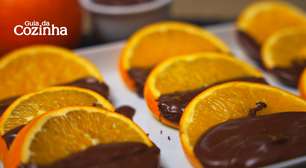 Docinho de laranja com chocolate