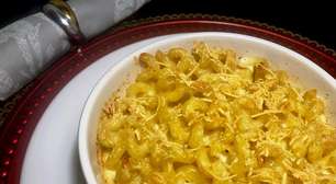 Macarrão com queijo cremoso, o mac and cheese, veja é fácil