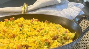 Farofa de bacon e farinha de milho: sabores da roça, fácil