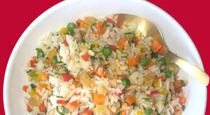 Arroz à grega: colorido e vitaminado com vegetais, gostoso