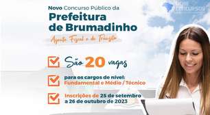 Concurso de Prefeitura de Brumadinho-MG 2023: Sai edital com 20 vagas