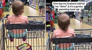 Pai revela truque simples para evitar birra de filha no supermercado e viraliza. ASSISTA