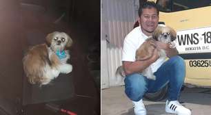 Taxista adota cachorro que foi abandonado por passageiro durante viagem