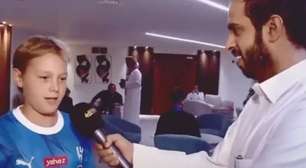 Filho de Neymar volta a chamar a atenção por inglês fluente em entrevista na Arábia