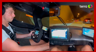 Vídeo mostra Verstappen dirigindo acima da velocidade permitida em túnel na França