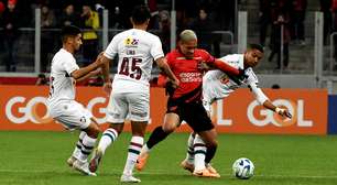 Com emoção no fim, Athletico-PR e Fluminense ficam no empate pelo Brasileirão