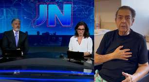 Ex-companheiros na TV Globo, âncoras do JN enviam recado a Faustão: "Saúde!"