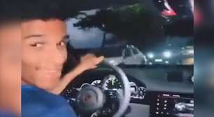 Luva de Pedreiro posta vídeo dirigindo carro de luxo com mulher grávida, sem ter CNH