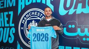 Lateral direito Kyle Walker renova com o Manchester City até 2026