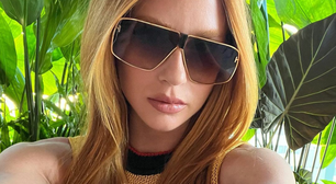 Marina Ruy Barbosa prova elegância de look preto e amarelo