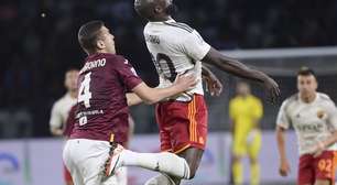 Lukaku marca mais uma vez, mas Roma cede empate para o Torino no fim