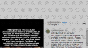 Vídeo mostra motorista parada por excesso de passageiros, não homem preso por tráfico de crianças