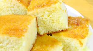 Bolo de leite moça super fofinho e fácil de fazer é só misturar os ingredientes e levar pra assar