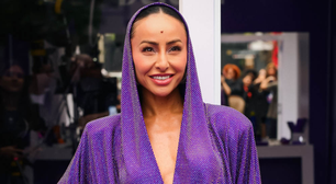 Sato e Marina Ruy Barbosa mostram como usar roxo com brilho