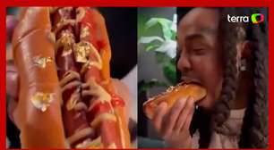 Rapper americano come cachorro-quente de R$ 500 mil