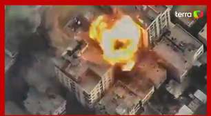 Imagens aéreas mostram bombardeio de Israel a alvos na Faixa de Gaza