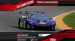 F1BC GT3 Competizione: Luis Augusto (BraClean) vence corrida em Spa-Francorchamps