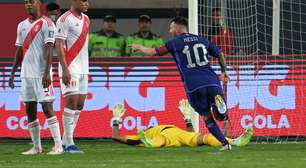 Sem sustos e com dois gols de Messi, Argentina vence Peru nas Eliminatórias da Copa