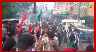 Embaixada dos Estados Unidos no Líbano é alvo de protestos após ataque a hospital em Gaza