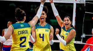 Santiago 2023: Brasil atropela Cuba na estreia do vôlei feminino
