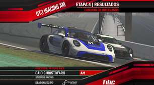 F1BC GT3 iRacing AM: Interlagos tem vitórias de Caio Christófaro e Diego Nervi
