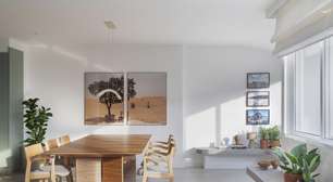 Cobertura triplex de 300m² ganha piscina com deck e cozinha verde menta