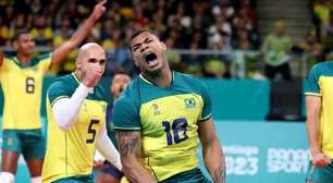 Pan 2023: Brasil se complica, mas vence Cuba e está na semifinal do vôlei masculino