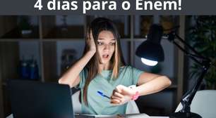 Enem 2023: faltam 4 dias para o 1º dia de provas