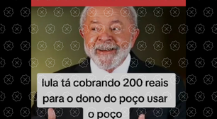 Governo Lula não criou taxa para uso de poços artesianos