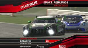 F1BC GT3 iRacing AM: Diego Nervi (STIGMOR) vence em Fuji e lidera campeonato